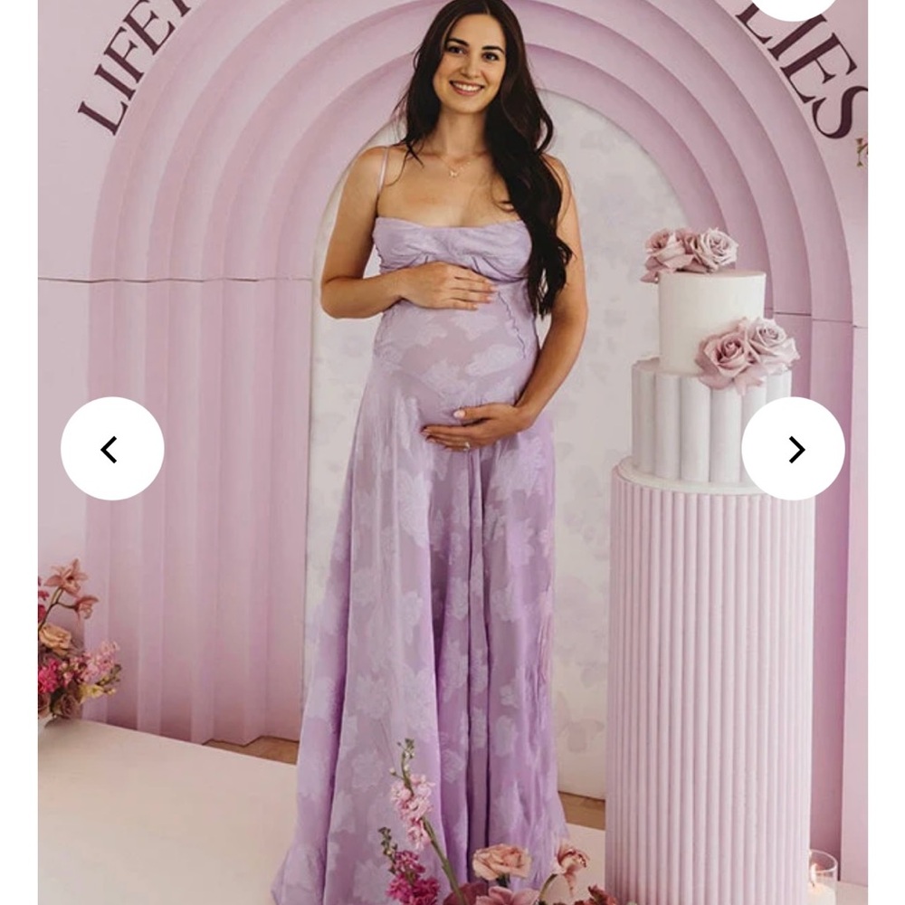 NWT Lavender Floral Maxi Dress